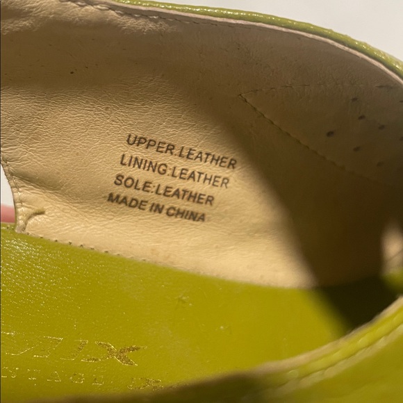 Re-Mix Vintage Shoe Company Greta Avocado Green Wedge Wedged Retro Shoe Size 9 - Picture 16 of 16